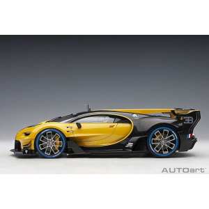 1/18 Bugatti Vision Gran Turismo 2015 желтый с черным карбоном