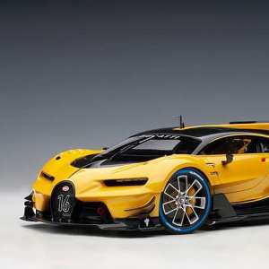 1/18 Bugatti Vision Gran Turismo 2015 желтый с черным карбоном