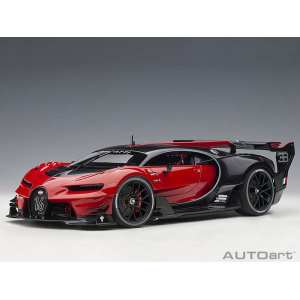 1/18 Bugatti Vision Gran Turismo 2015 красный с черным