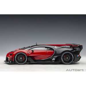 1/18 Bugatti Vision Gran Turismo 2015 красный с черным