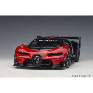 1/18 Bugatti Vision Gran Turismo 2015 красный с черным