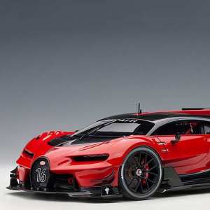 1/18 Bugatti Vision Gran Turismo 2015 красный с черным