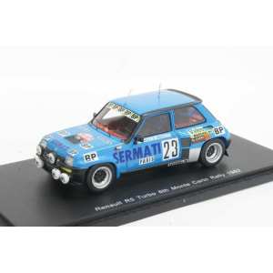 1/43 Renault R5 Turbo 23 6th Monte Carlo Rally 1982 D. Snobeck - Mme. D. Emanuelli