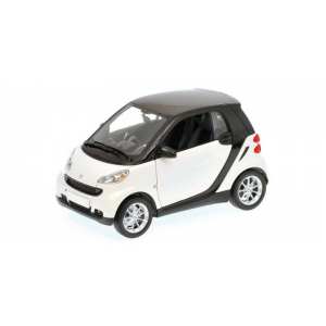 1/18 SMART FORTWO (LHD) - 2007 - WHITE/BLACK