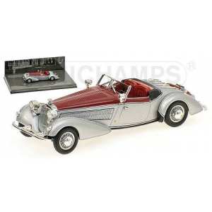 1/43 HORCH 855 SPEZIAL ROADSTER 1938 Silver/Red