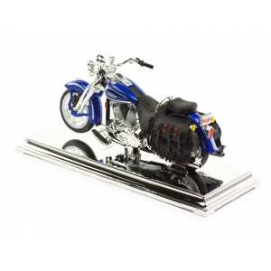1/18 Harley-davidson FLSTS Heritage Softail Springer 1999 синий металлик