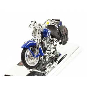 1/18 Harley-davidson FLSTS Heritage Softail Springer 1999 синий металлик