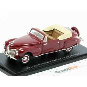 1/43 Lincoln Continental Convertible 1941 бордовый