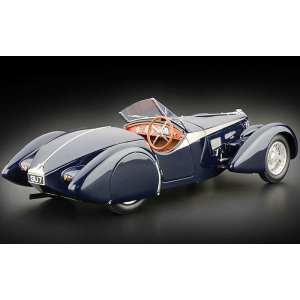 1/18 Bugatti 57 SC Corsica Roadster Award Winning Version 1938 синий с сидениями из кожи крокодила