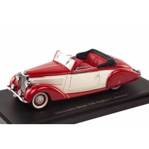 1/43 Mercedes-Benz 230 Graber Cabriolet W153 1939 красный с белым