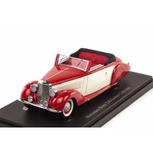 1/43 Mercedes-Benz 230 Graber Cabriolet W153 1939 красный с белым