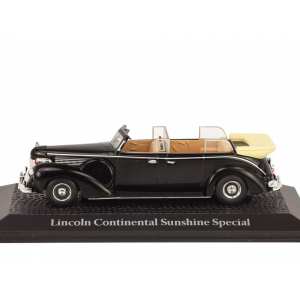 1/43 Lincoln Continental Sunshine Special (встреча Сталина Черчиля и Рузвельта в Ялте) 1945 черный с бежевым салоном