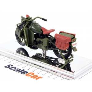 1/18 Harley-Davidson WLA Flat Head 1942 хаки