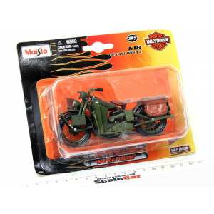 1/18 Harley-Davidson WLA Flat Head 1942 хаки