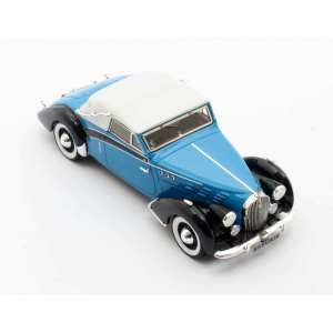 1/43 Voisin C30 Goelette Cabriolet Dubos 60007 (закрытый) 1938 синий с черным