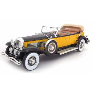 1/12 Duesenberg Model SJ Tourster Derham 1932 желтый с черным