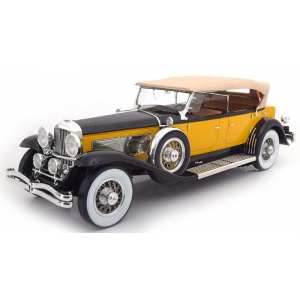 1/12 Duesenberg Model SJ Tourster Derham 1932 желтый с черным