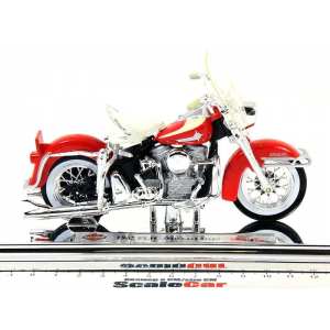 1/18 Мотоцикл Harley-Davidson FLH Duo Glide 1962 красный
