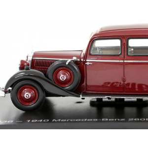 1/43 Mercedes-Benz 260D Pullman Landaulet 1940 темно-красный