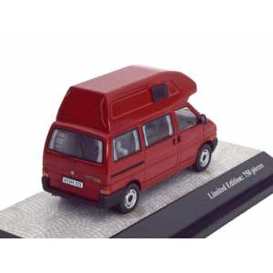 1/43 Volkswagen T4 California (кемпер) 1990 бордовый с высокой крышей