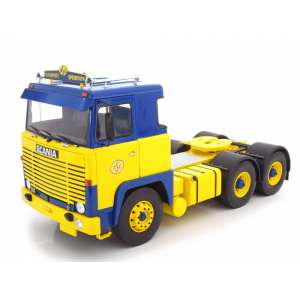 1/18 Scania LBT141 1976 желтый с синим