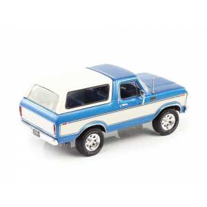 1/43 Ford Bronco 1978 голубой с белым