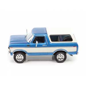 1/43 Ford Bronco 1978 голубой с белым