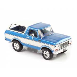 1/43 Ford Bronco 1978 голубой с белым