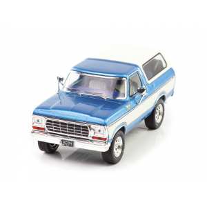 1/43 Ford Bronco 1978 голубой с белым