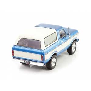 1/43 Ford Bronco 1978 голубой с белым