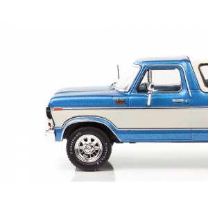 1/43 Ford Bronco 1978 голубой с белым